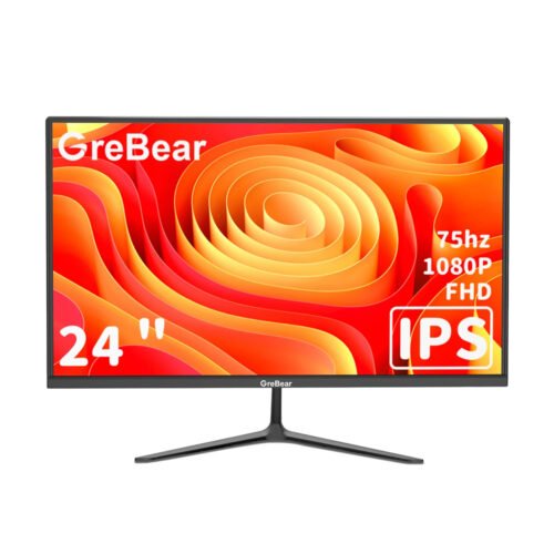 24 Inch FHD 1080p Computer Monitor with 75Hz Refresh Rate and AMD FreeSync