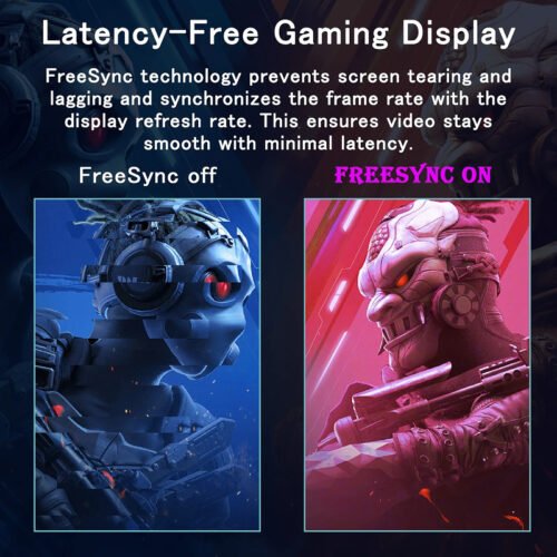 24 Inch FHD Gaming Monitor with 165Hz Refresh Rate and AMD FreeSync Technology