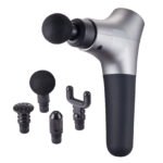 Deep Tissue Percussion Massage Gun – 6 Speed Levels, 4 Heads, 2500mAh Battery