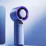 Portable Handheld Turbo Fan - 100 Adjustable Speeds, Mini Personal Fan