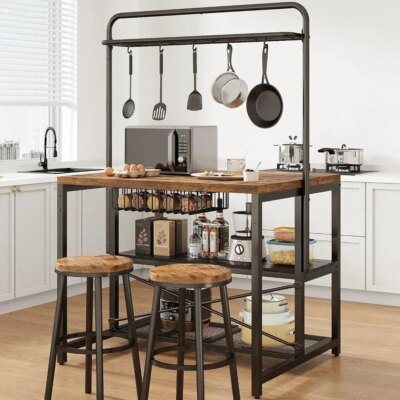 Large Kitchen Island Table with Storage
