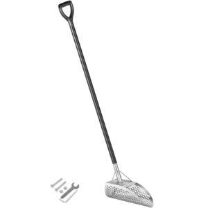 Stainless Steel Metal Detector Sand Scoop – Beach & Underwater Treasure Hunting Tool