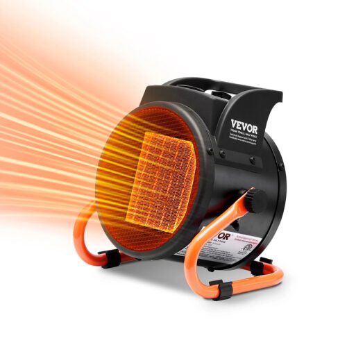 Portable 1500W Greenhouse Heater with PTC, Overheat Protection & 3-Speed Fan