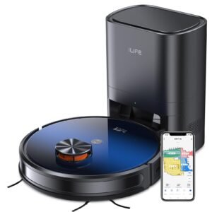 Smart Robot Vacuum with Auto Empty Station & App Control