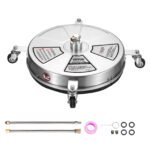 18" Stainless Steel Pressure Washer Surface Cleaner with Extension Wands
