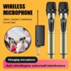 19152-11d94a.webp Wireless Rechargeable Handheld UHF Microphone with Receiver for Karaoke and Meetings