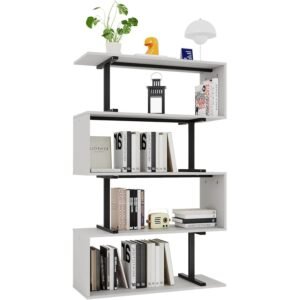 5-Tier Z-Shaped Bookshelf