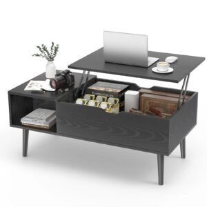 Adjustable Lift Top Coffee Table with Storage for Living Room