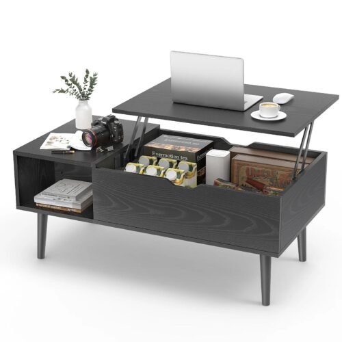 Adjustable Lift Top Coffee Table with Storage for Living Room