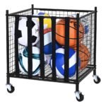 Rolling Sports Ball Storage Cart