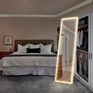 64"x21" LED Full Length Mirror with Stand
