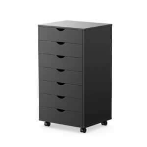 7-Drawer Chest Storage Cabinet with Rolling Wheels for Easy Mobility