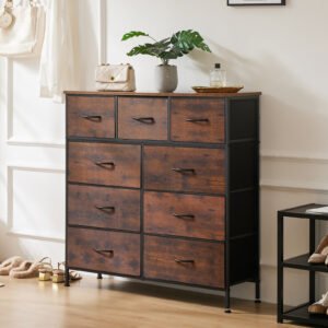 19868-aad8e9.jpg 9-Drawer Fabric Dresser – Tall Chest Organizer for Bedroom & Closet Storage