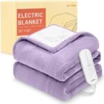Electric Heating Blanket – Soft Flannel Wool Blanket with 5 Heat Settings