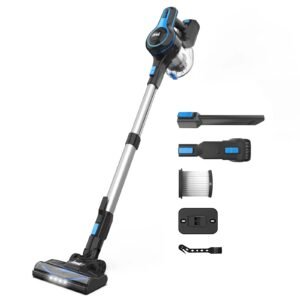 Lightweight Cordless Vacuum Cleaner, 20Kpa Suction for Carpet, Hard Floor & Hair Cleaning