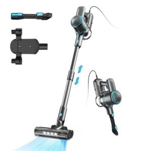 26Kpa Corded Stick Vacuum Cleaner with LED Floor Head for Carpet and Hard Floors