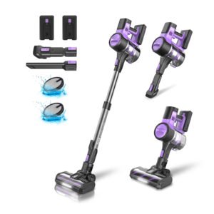 6-in-1 Cordless Vacuum Cleaner with 350W Suction, Ultra-Quiet and Lightweight