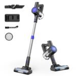 Cordless Vacuum Cleaner, 235W Brushless Motor, 40Min Runtime, 6-in-1 Lightweight for Household Cleaning