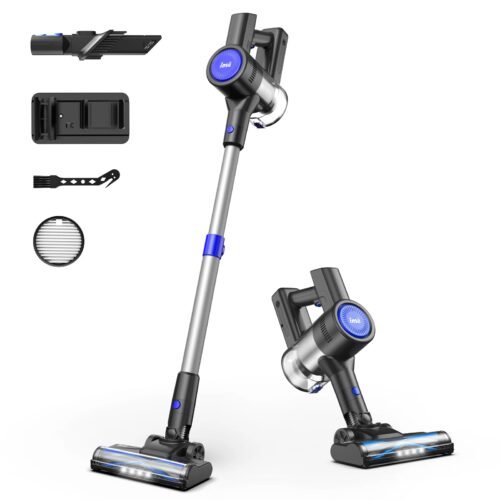 Cordless Vacuum Cleaner, 235W Brushless Motor, 40Min Runtime, 6-in-1 Lightweight for Household Cleaning