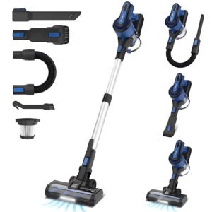 Powerful Cordless Stick Vacuum Cleaner with 30KPa Suction – 8-in-1 Handheld & Self-Standing
