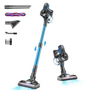 Cordless Vacuum Cleaner with HEPA Filter, 4-Stage Filtration System, Bagless