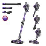 350W Rechargeable Cordless Stick Vacuum Cleaner for Hard Floors, Carpet & Pet Hair