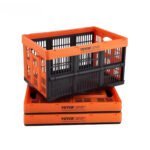 45L Collapsible Storage Bins – Set of 3 Stackable Folding Containers with Handles