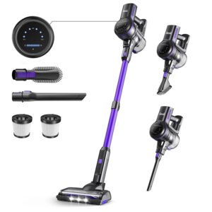 26Kpa Cordless Stick Vacuum, 6-in-1 Handheld with Powerful Suction