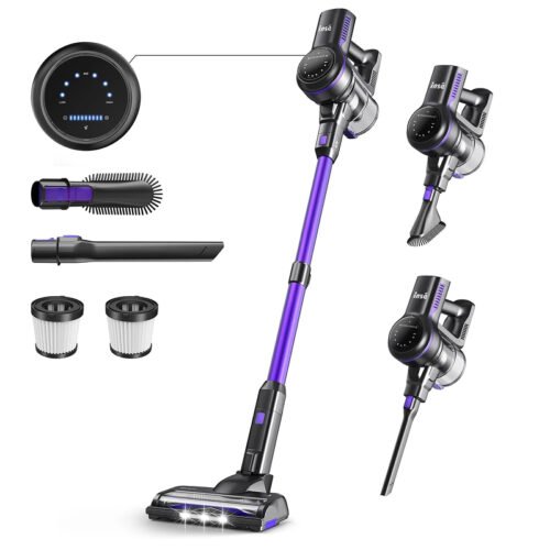 26Kpa Cordless Stick Vacuum, 6-in-1 Handheld with Powerful Suction