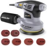 5-Inch Orbital Sander with 18Pcs Sandpapers & Dust Collection for Woodworking