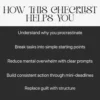 A Checklist to Decode Your Procrastination – Digital Productivity Guide, Procrastination Workbook, Self-Reflection Tool, Instant Download PDF