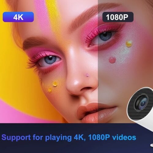 200ANSI LED Projector with Screen Mirroring, Dual Wifi, and 1280x720P Resolution