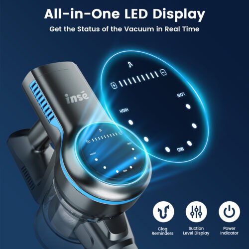 Cordless Vacuum Cleaner with 2500mAh Battery - Powerful Pet Hair Remover