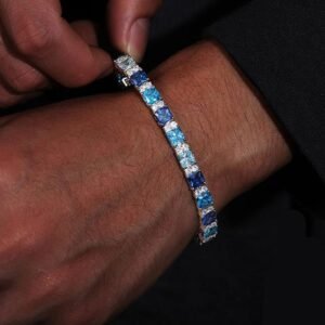 Gradient Blue S925 Tennis Bracelet