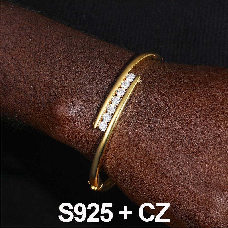 S925 CZ Gold