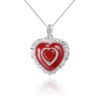 21769-229545.jpeg Red Agate Heart Pendant Necklace in 925 Sterling Silver – Classic Vintage Jewelry for Women