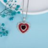 21769-27467d.jpg Red Agate Heart Pendant Necklace in 925 Sterling Silver – Classic Vintage Jewelry for Women