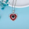 21769-9eb2b0.jpg Red Agate Heart Pendant Necklace in 925 Sterling Silver – Classic Vintage Jewelry for Women