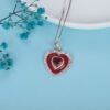21769-e18106.jpg Red Agate Heart Pendant Necklace in 925 Sterling Silver – Classic Vintage Jewelry for Women