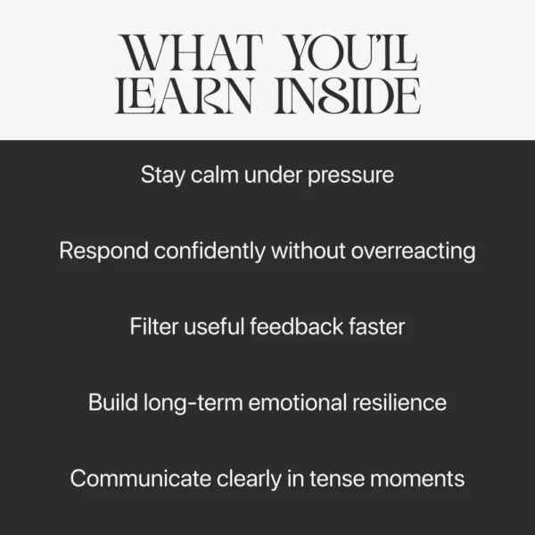 Buy A Guide to Handling Criticism with Confidence Online | Jogoka