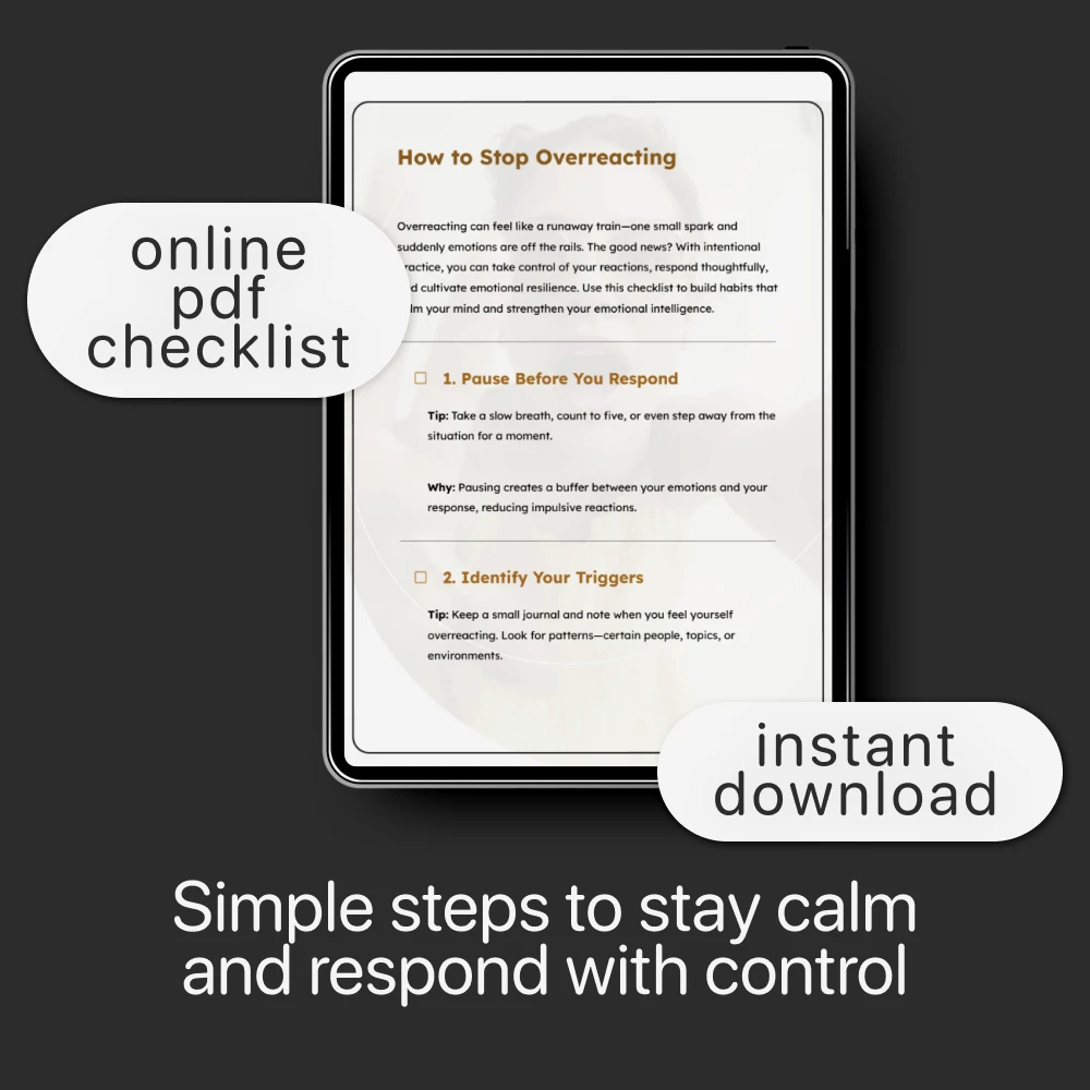 How to Stop Overreacting - Image 3