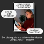 Buy Using ChatGPT for Goal Setting and Planning Online | Jogoka