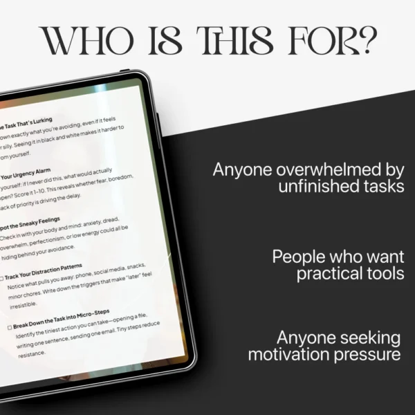 Buy A Checklist to Decode Your Procrastination Online | Jogoka