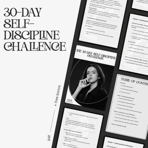Buy The 30-Day Self-Discipline Challenge Online | Jogoka