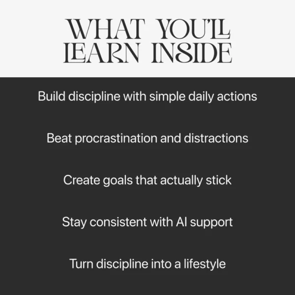 Buy The 30-Day Self-Discipline Challenge Online | Jogoka