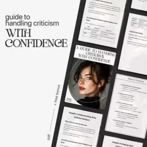 A Guide to Handling Criticism with Confidence | How to Handle Criticism Calmly eBook | Digital Download for Emotional Intelligence & Communication
