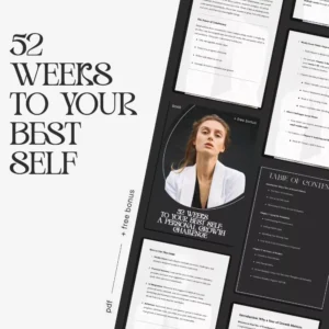 52 Weeks to Your Best Self: A Personal Growth Challenge | 52 Week Personal Development Challenge eBook, Self Improvement Planner, Mindset & Habits Guide