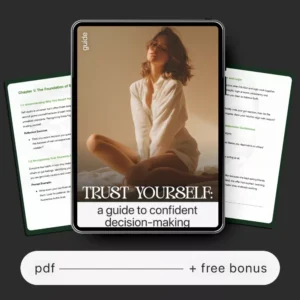 Trust Yourself: A Guide to Confident Decision-Making | How to Trust My Own Decisions Digital Guide | Personal Growth, Self-Trust Workbook, Mindset PDF Download