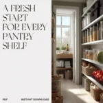 A Fresh Start for Every Pantry Shelf | Printable Home Organization Guide | Declutter, Design & Smart Storage eBook for Kitchen Pantry Reset