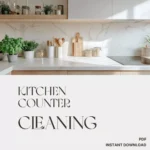 The Kitchen Counter Cleaning Checklist | Digital Download for Sparkling Surfaces | How to Keep Your Kitchen Counters Clear eBook & Printable Guide